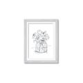 Picture of Drawing Flower V _GroupedProduct_Rectangle_Portrait_Framed_Matted_