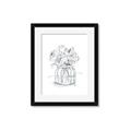 Picture of Drawing Flower V _GroupedProduct_Rectangle_Portrait_Framed_Matted_