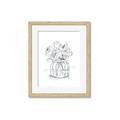 Picture of Drawing Flower V _GroupedProduct_Rectangle_Portrait_Framed_Matted_