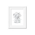 Picture of Drawing Flower V _GroupedProduct_Rectangle_Portrait_Framed_Matted_