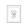 Picture of Drawing Flower V _GroupedProduct_Rectangle_Portrait_Framed_Matted_