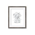 Picture of Drawing Flower V _GroupedProduct_Rectangle_Portrait_Framed_Matted_