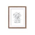Picture of Drawing Flower V _GroupedProduct_Rectangle_Portrait_Framed_Matted_