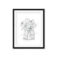 Picture of Drawing Flower V _GroupedProduct_Rectangle_Portrait_Framed_Matted_