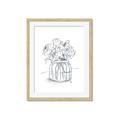 Picture of Drawing Flower V _GroupedProduct_Rectangle_Portrait_Framed_Matted_