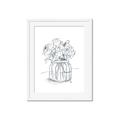 Picture of Drawing Flower V _GroupedProduct_Rectangle_Portrait_Framed_Matted_