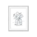 Picture of Drawing Flower V _GroupedProduct_Rectangle_Portrait_Framed_Matted_