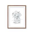 Picture of Drawing Flower V _GroupedProduct_Rectangle_Portrait_Framed_Matted_