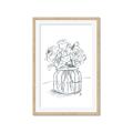 Picture of Drawing Flower V _GroupedProduct_Rectangle_Portrait_Framed_Matted_
