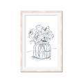 Picture of Drawing Flower V _GroupedProduct_Rectangle_Portrait_Framed_Matted_