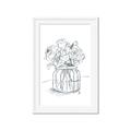 Picture of Drawing Flower V _GroupedProduct_Rectangle_Portrait_Framed_Matted_