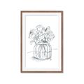 Picture of Drawing Flower V _GroupedProduct_Rectangle_Portrait_Framed_Matted_