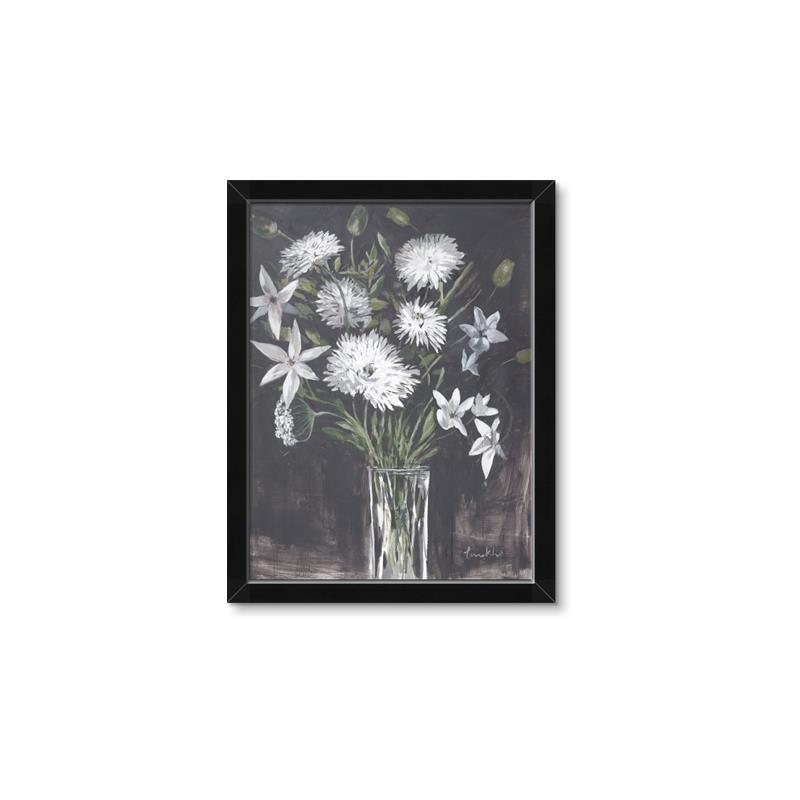 Picture of White Flower Medley _GroupedProduct_Rectangle_Portrait_Framed_Matted_