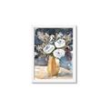 Picture of White Flower In Vase I _GroupedProduct_Rectangle_Portrait_Framed_Matted_