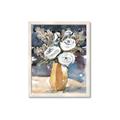 Picture of White Flower In Vase I _GroupedProduct_Rectangle_Portrait_Framed_Matted_