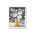 Picture of White Flower In Vase I _GroupedProduct_Rectangle_Portrait_Framed_Matted_