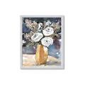 Picture of White Flower In Vase I _GroupedProduct_Rectangle_Portrait_Framed_Matted_