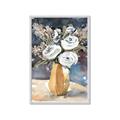 Picture of White Flower In Vase I _GroupedProduct_Rectangle_Portrait_Framed_Matted_