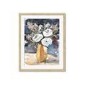Picture of White Flower In Vase I _GroupedProduct_Rectangle_Portrait_Framed_Matted_