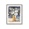 Picture of White Flower In Vase I _GroupedProduct_Rectangle_Portrait_Framed_Matted_