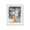 Picture of White Flower In Vase I _GroupedProduct_Rectangle_Portrait_Framed_Matted_