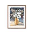 Picture of White Flower In Vase I _GroupedProduct_Rectangle_Portrait_Framed_Matted_