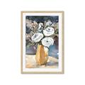 Picture of White Flower In Vase I _GroupedProduct_Rectangle_Portrait_Framed_Matted_