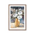 Picture of White Flower In Vase I _GroupedProduct_Rectangle_Portrait_Framed_Matted_