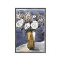 Picture of White Flower In Vase II _GroupedProduct_Rectangle_Portrait_Framed_Matted_