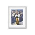 Picture of White Flower In Vase II _GroupedProduct_Rectangle_Portrait_Framed_Matted_