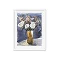 Picture of White Flower In Vase II _GroupedProduct_Rectangle_Portrait_Framed_Matted_