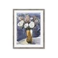 Picture of White Flower In Vase II _GroupedProduct_Rectangle_Portrait_Framed_Matted_