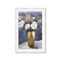 Picture of White Flower In Vase II _GroupedProduct_Rectangle_Portrait_Framed_Matted_