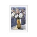 Picture of White Flower In Vase II _GroupedProduct_Rectangle_Portrait_Framed_Matted_