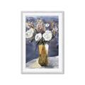 Picture of White Flower In Vase II _GroupedProduct_Rectangle_Portrait_Framed_Matted_