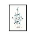 Picture of Blue Leaves I  _GroupedProduct_Rectangle_Portrait_Framed_Matted_