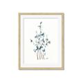 Picture of Blue Leaves I  _GroupedProduct_Rectangle_Portrait_Framed_Matted_