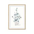 Picture of Blue Leaves I  _GroupedProduct_Rectangle_Portrait_Framed_Matted_