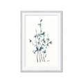 Picture of Blue Leaves I  _GroupedProduct_Rectangle_Portrait_Framed_Matted_