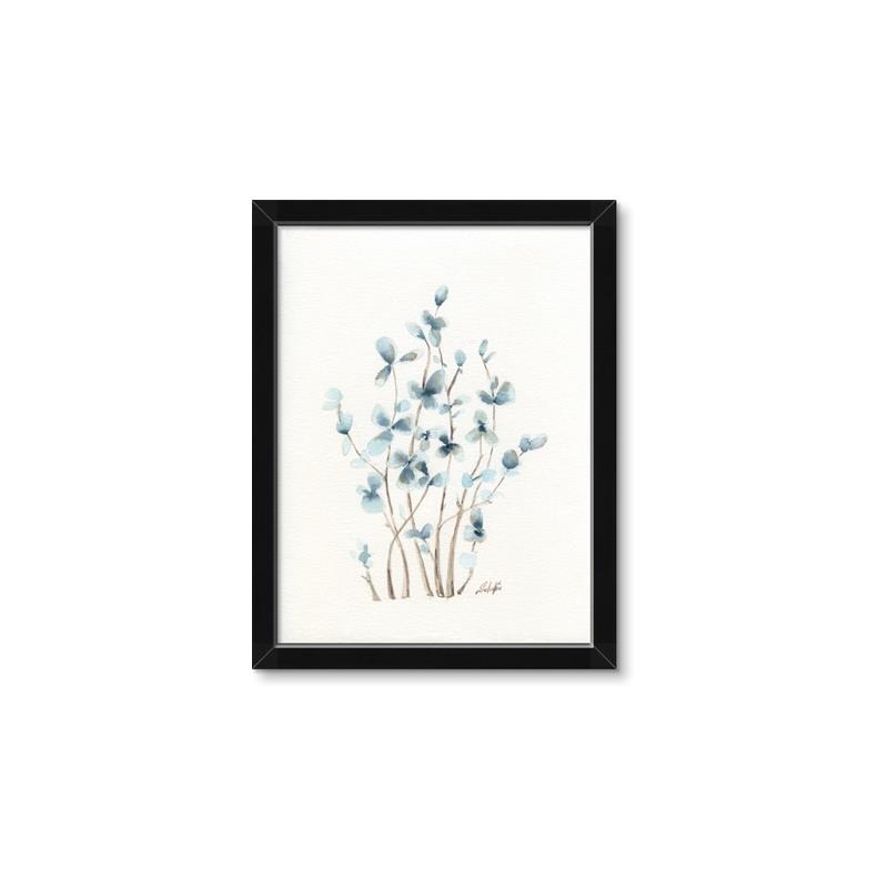 Picture of Blue Leaves II  _GroupedProduct_Rectangle_Portrait_Framed_Matted_