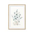 Picture of Blue Leaves II  _GroupedProduct_Rectangle_Portrait_Framed_Matted_