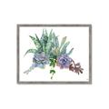 Picture of Succulent Group _GroupedProduct_Rectangle_Landscape_Framed_Matted_