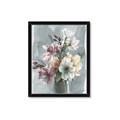 Picture of Coloured flower in pot I _GroupedProduct_Rectangle_Portrait_Framed_Matted_