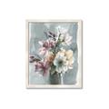 Picture of Coloured flower in pot I _GroupedProduct_Rectangle_Portrait_Framed_Matted_