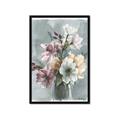 Picture of Coloured flower in pot I _GroupedProduct_Rectangle_Portrait_Framed_Matted_