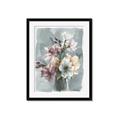 Picture of Coloured flower in pot I _GroupedProduct_Rectangle_Portrait_Framed_Matted_