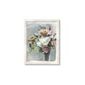 Picture of Coloured flower in pot II _GroupedProduct_Rectangle_Portrait_Framed_Matted_