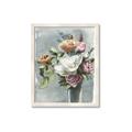 Picture of Coloured flower in pot II _GroupedProduct_Rectangle_Portrait_Framed_Matted_