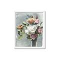 Picture of Coloured flower in pot II _GroupedProduct_Rectangle_Portrait_Framed_Matted_