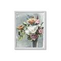 Picture of Coloured flower in pot II _GroupedProduct_Rectangle_Portrait_Framed_Matted_